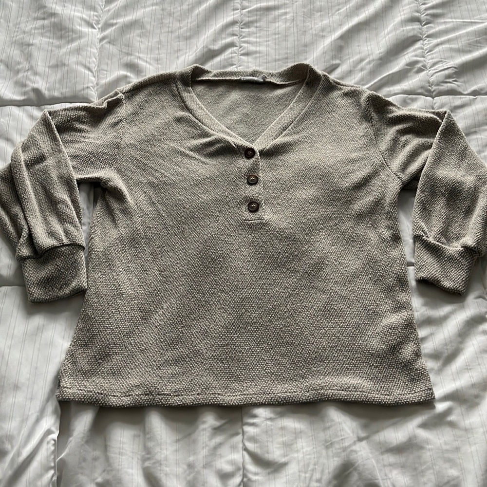Nude v-neck sweater